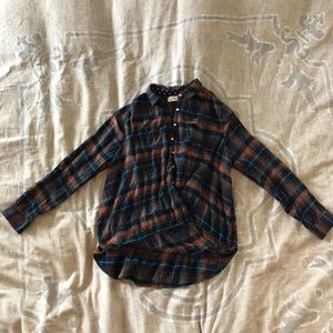 Plaid button shirt